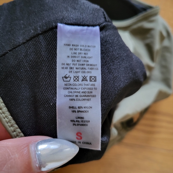 Army Green One piece Swimsuit Size small - Picture 8 of 10